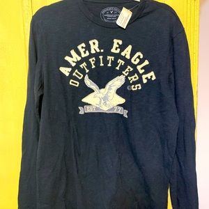 New AE black long sleeve with tags